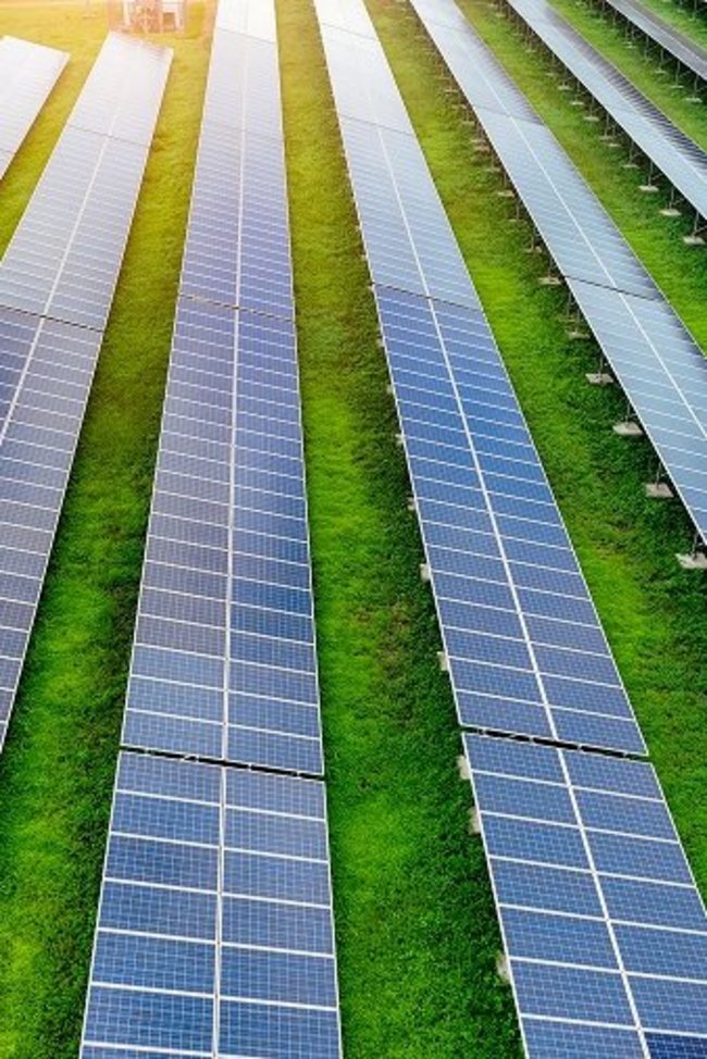 Agri-PV-Anlage von oben