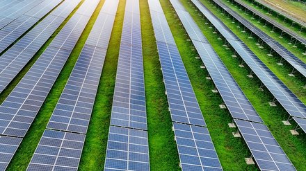 Agri-PV-Anlage von oben