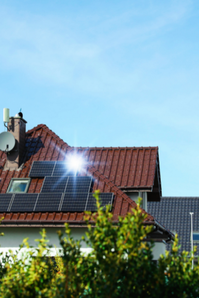 PV auf dem Wohnhaus
